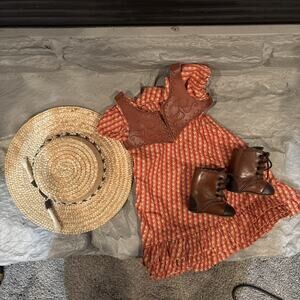 AMERICAN GIRL JOSEFINA'S COMPLETE RETIRED SUMMER RIDING OUTFIT WITH BOOTS, BOXES